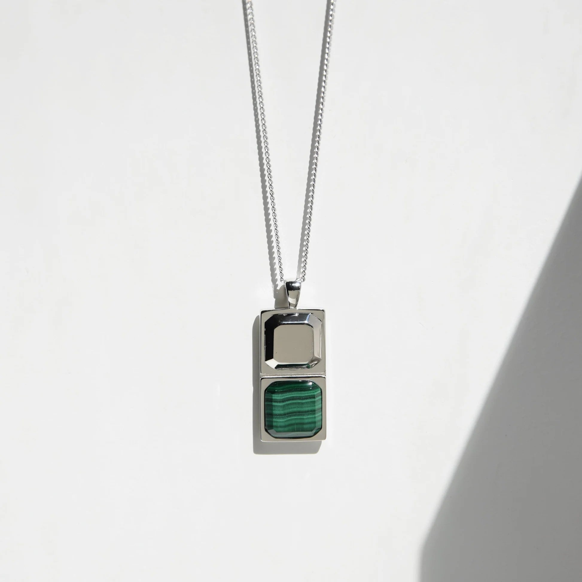 Necklace HORUS MALACHITE | 925 SILVER | Rock & Steel