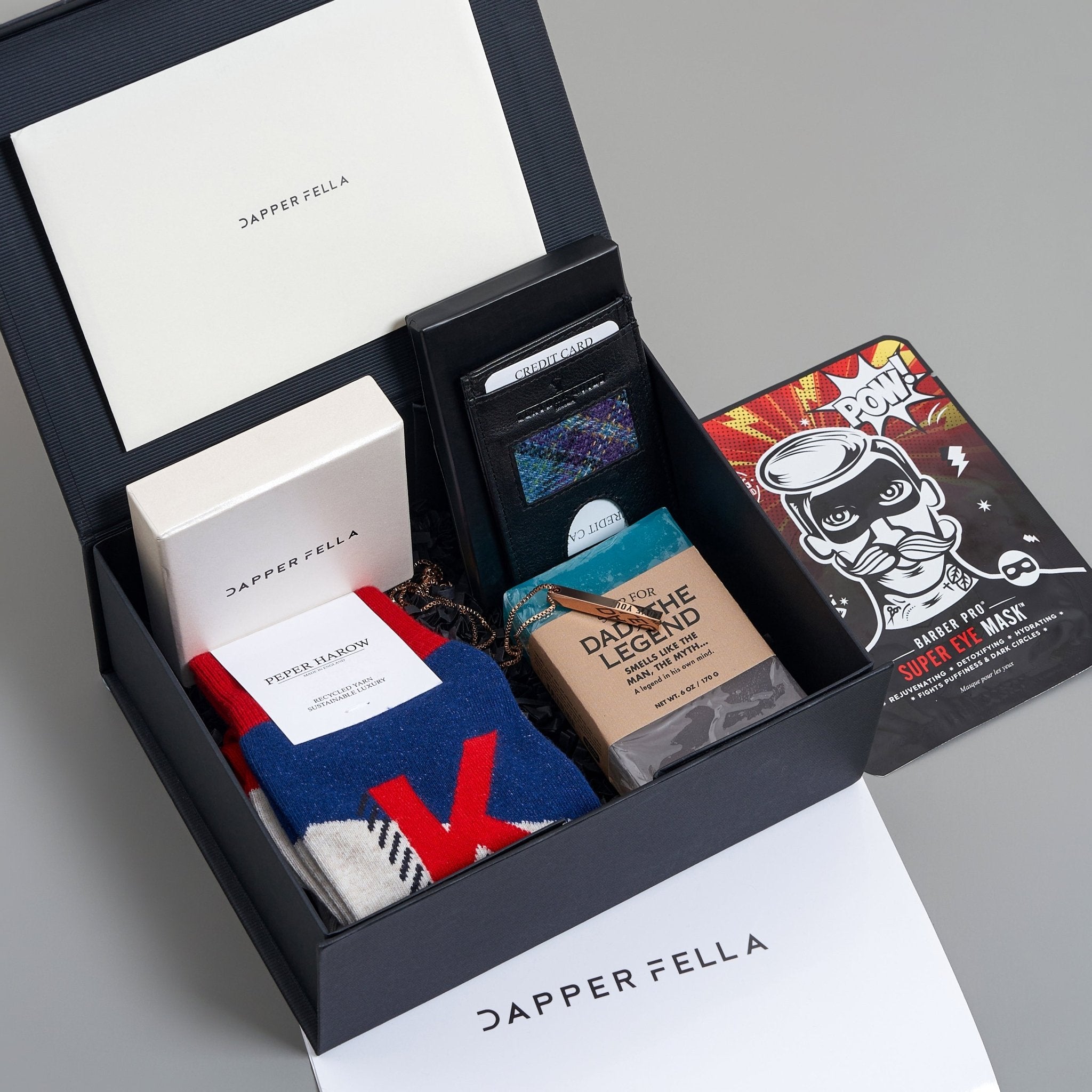 Anniversary/Boyfriend/Husband Box 03 (Soap/Socks/Wallet/Necklace) - Dapperfella