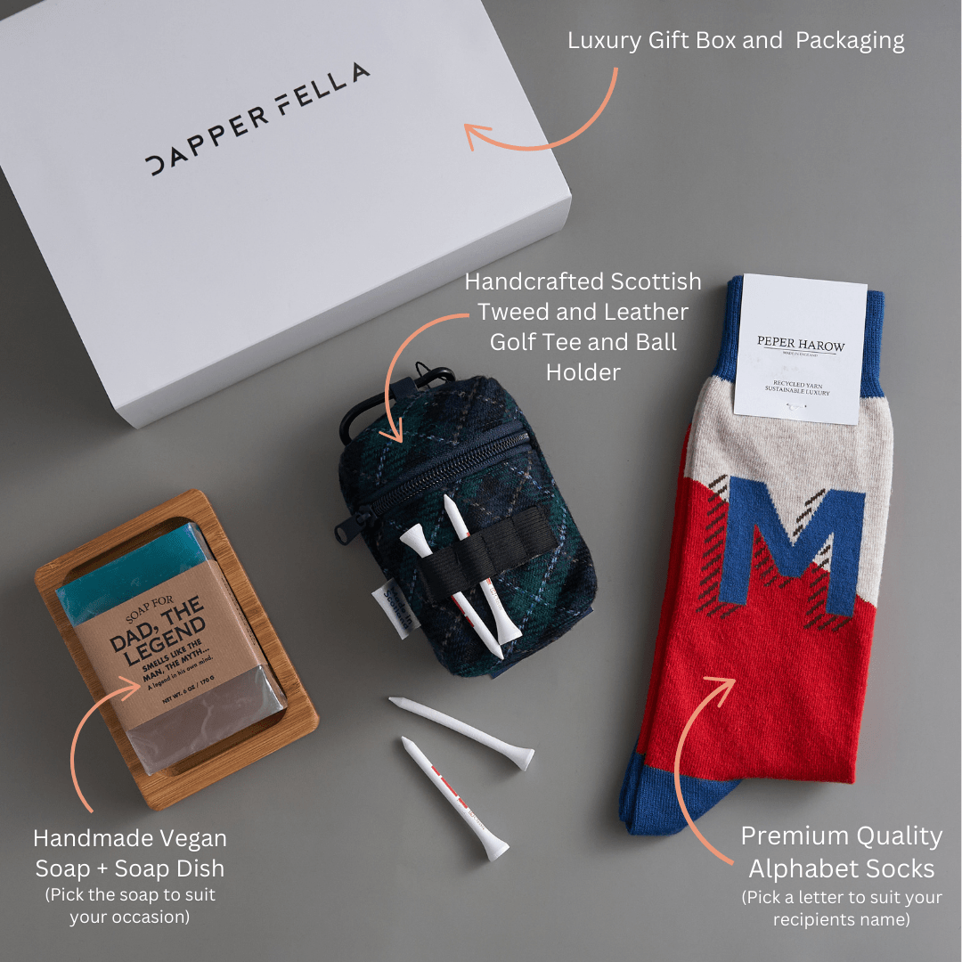 Anniversary/Boyfriend/Husband Box 07 (Soap/Socks/GolfKit) - Dapperfella