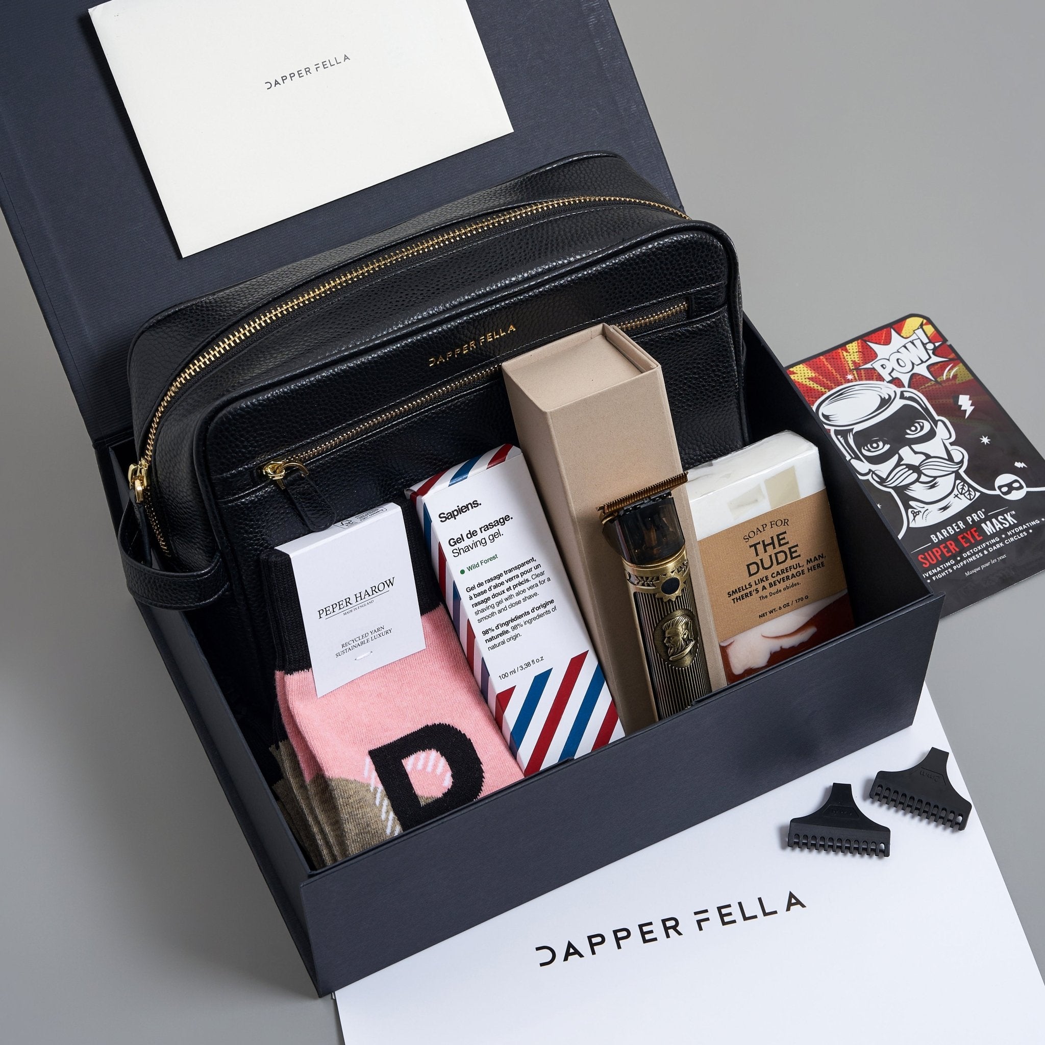 Anniversary/Boyfriend/Husband Box 10 (DoppKit/Soap/Socks/Trimmer/Shaving Gel) - Dapperfella