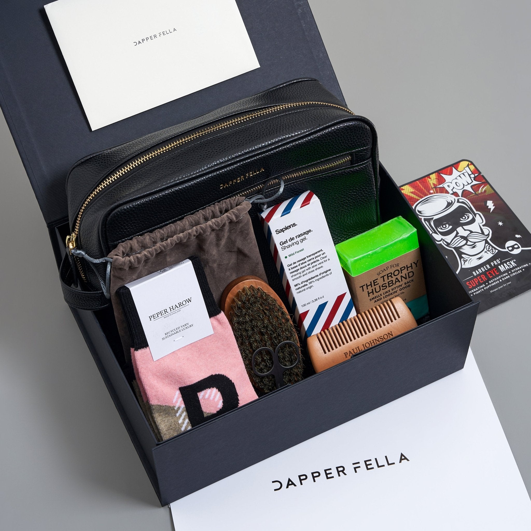 Anniversary/Boyfriend/Husband Box 11 (DoppKit/Soap/Socks/Beard Kit/Shaving Gel) - Dapperfella