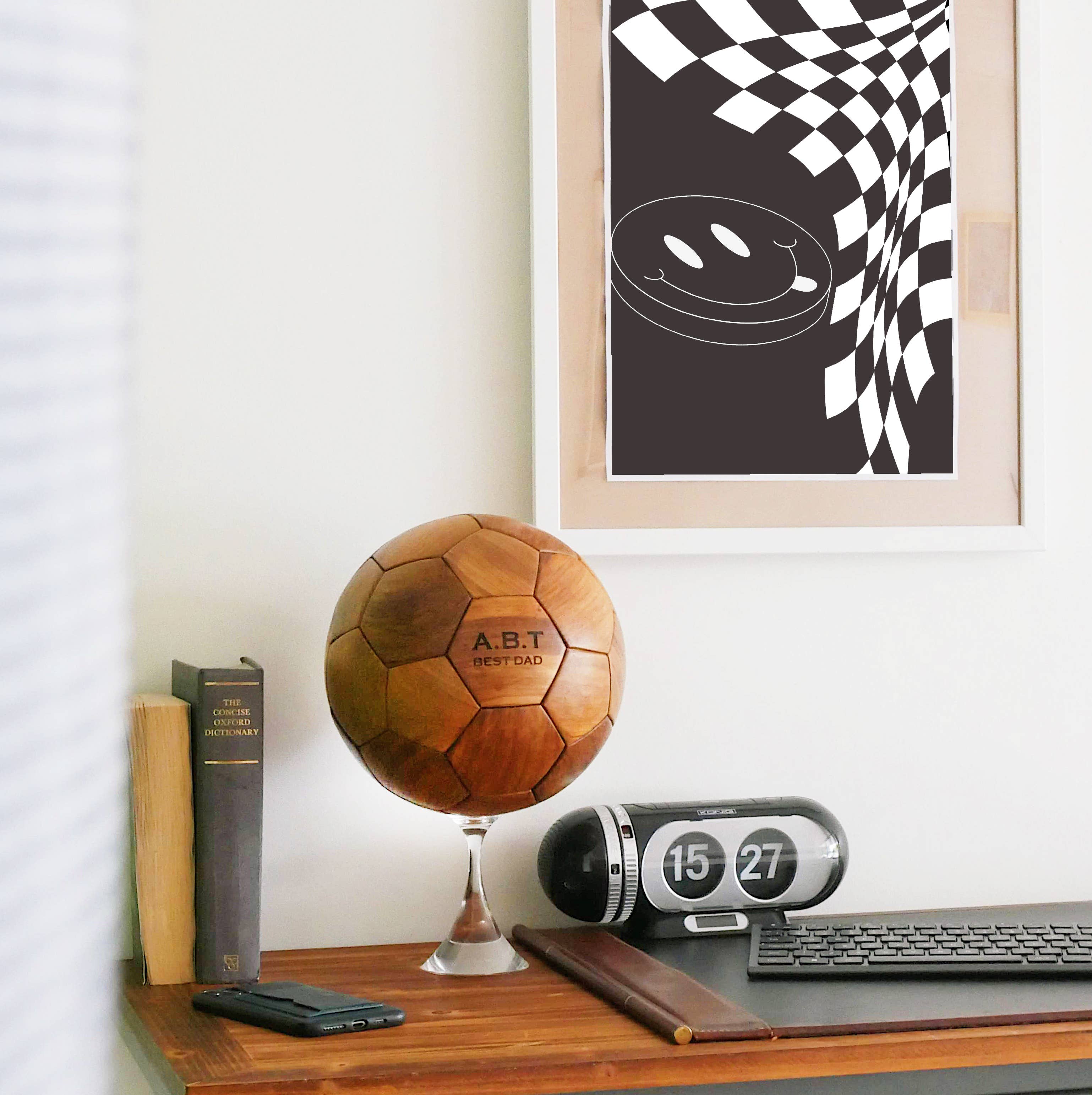 Wooden Football 3D Puzzle - Free Personalisaiton