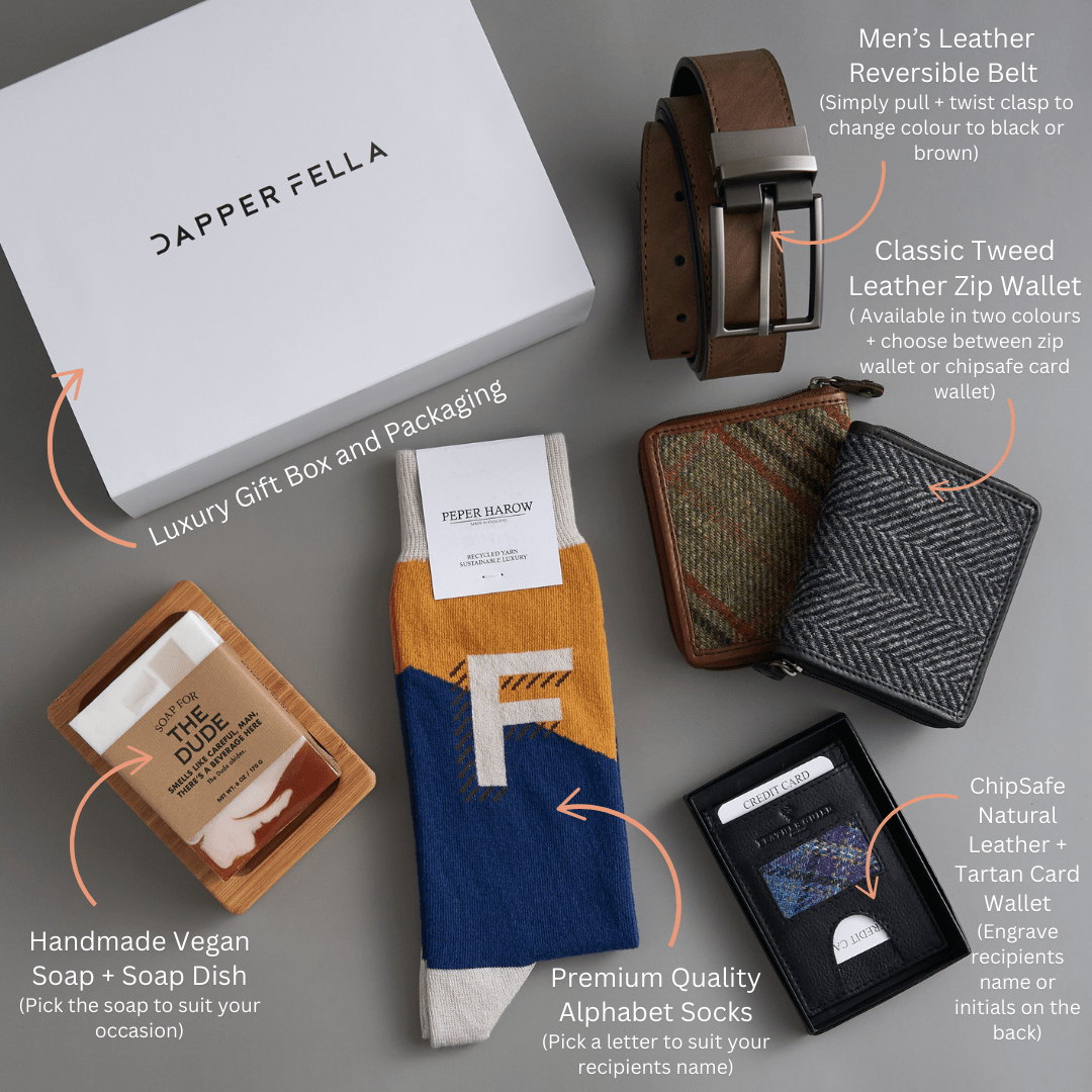 Best Man Box 04 (Soap/Socks/Belt/Wallet) - Dapperfella