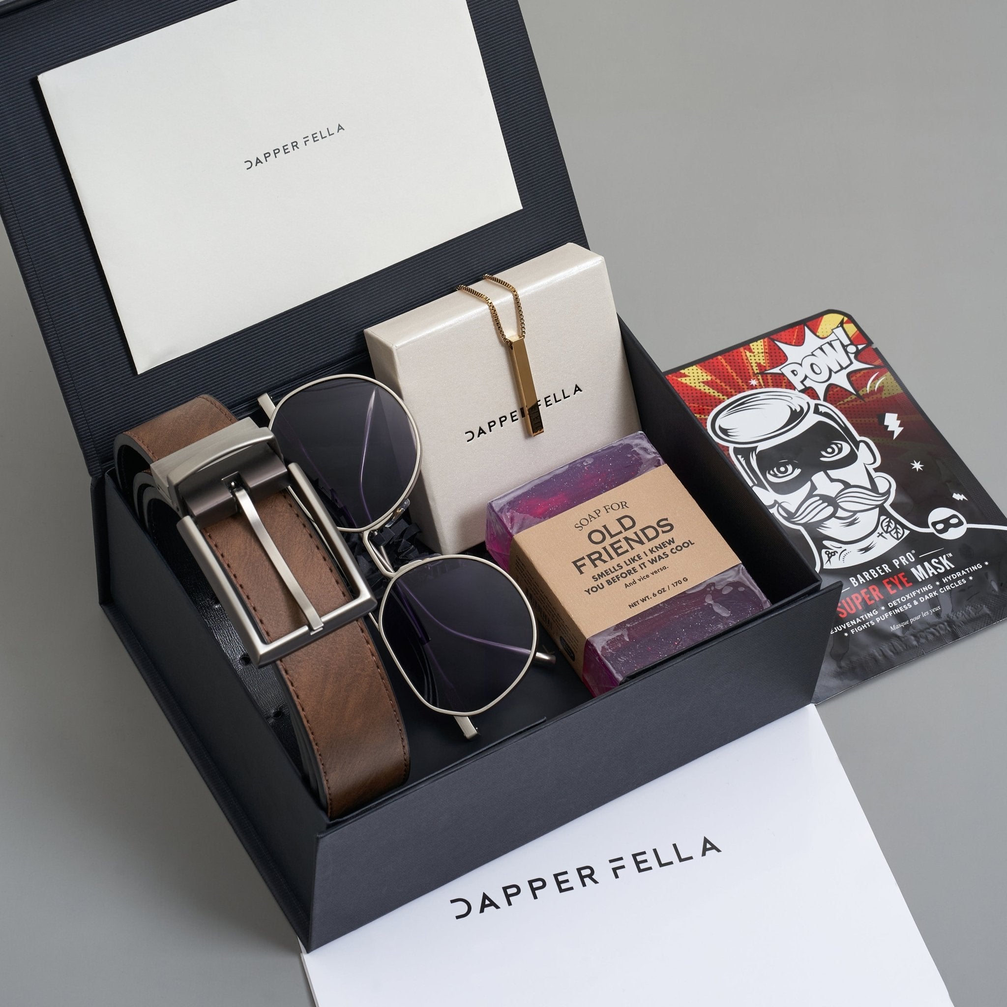 Best Man Box 05 (Soap/Belt/Necklace/Sunglasses) - Dapperfella