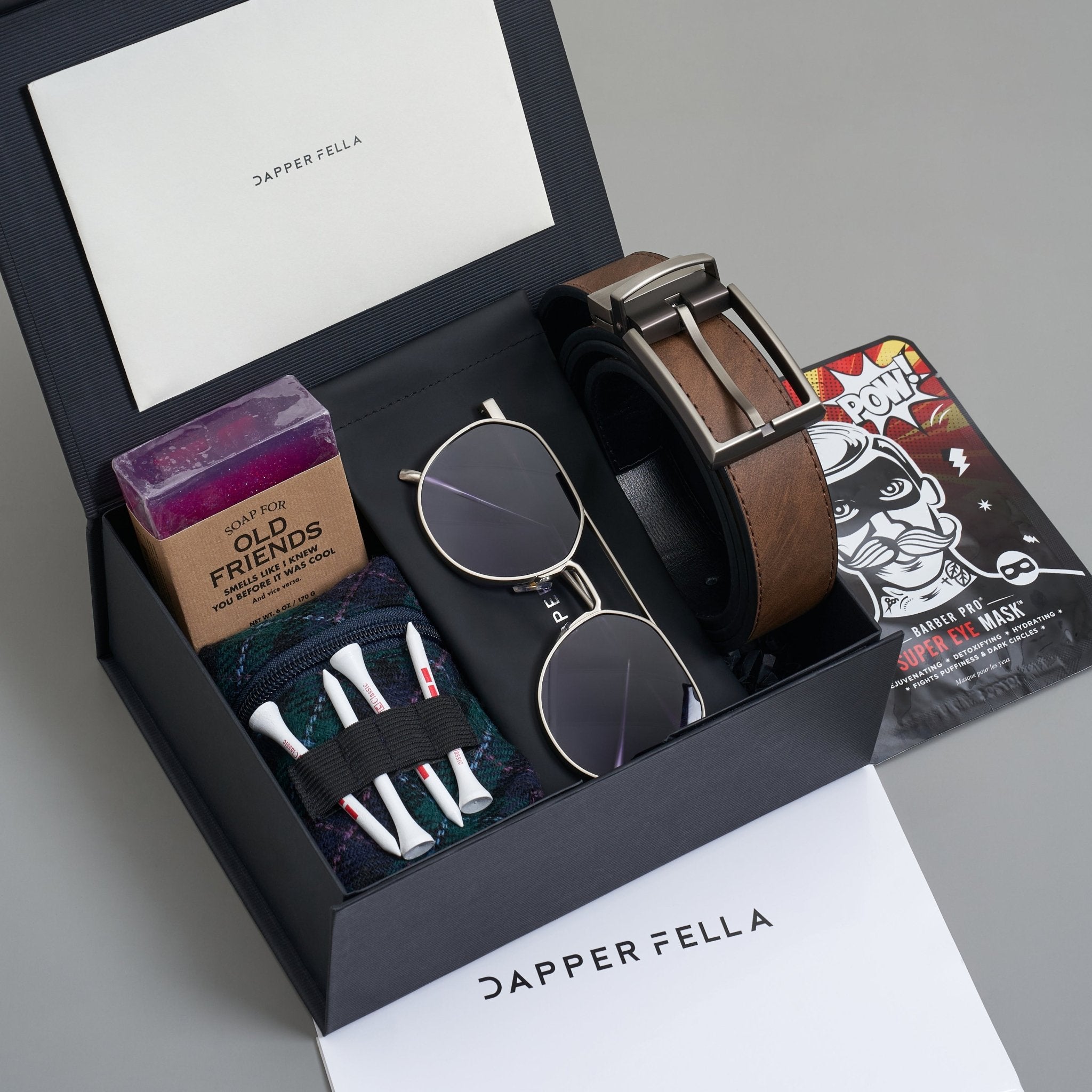 Best Man Box 06 (Soap/Belt/Golf Kit/Sunglasses) - Dapperfella