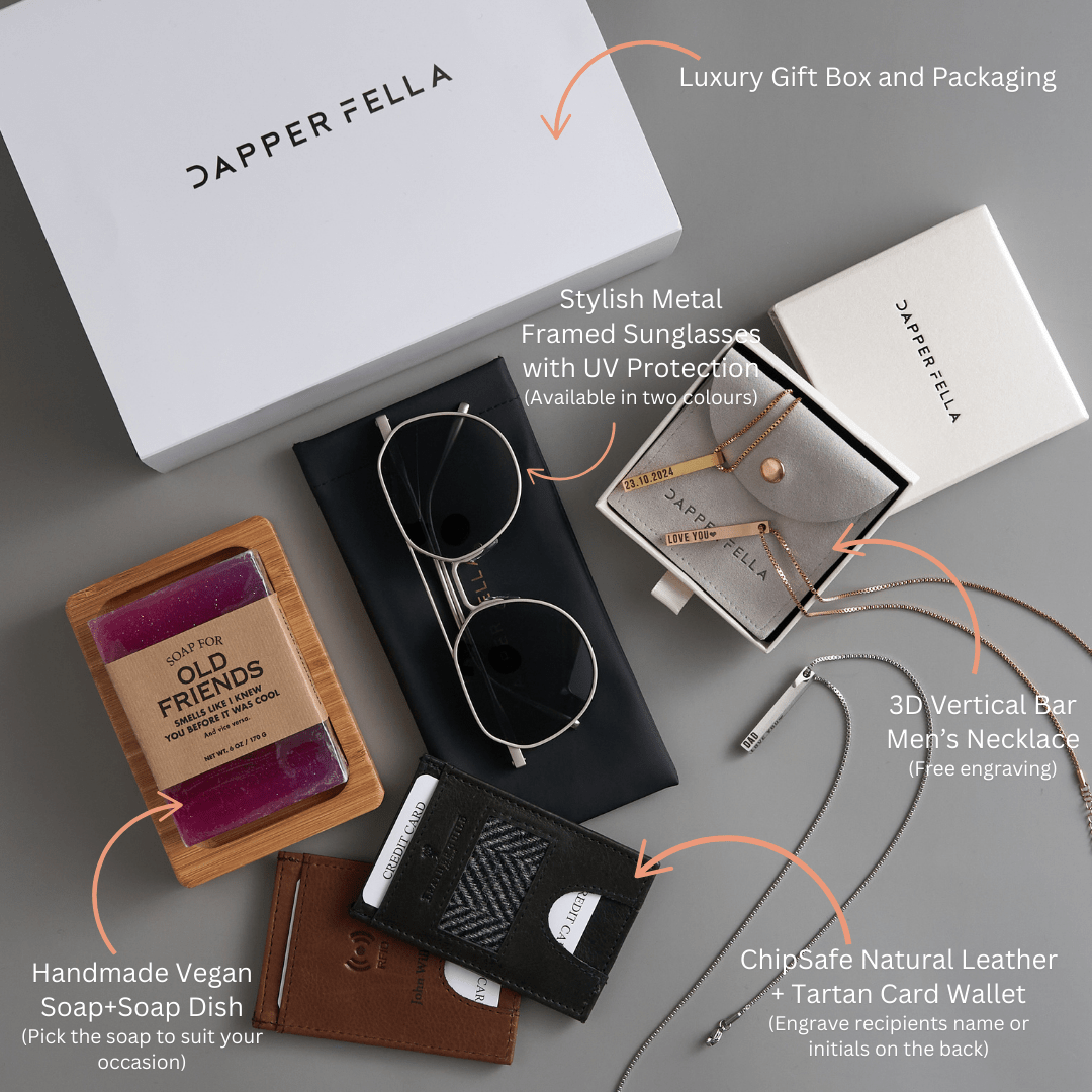 Best Man Box 08 (Soap/Wallet/Necklace/Sunglasses) - Dapperfella