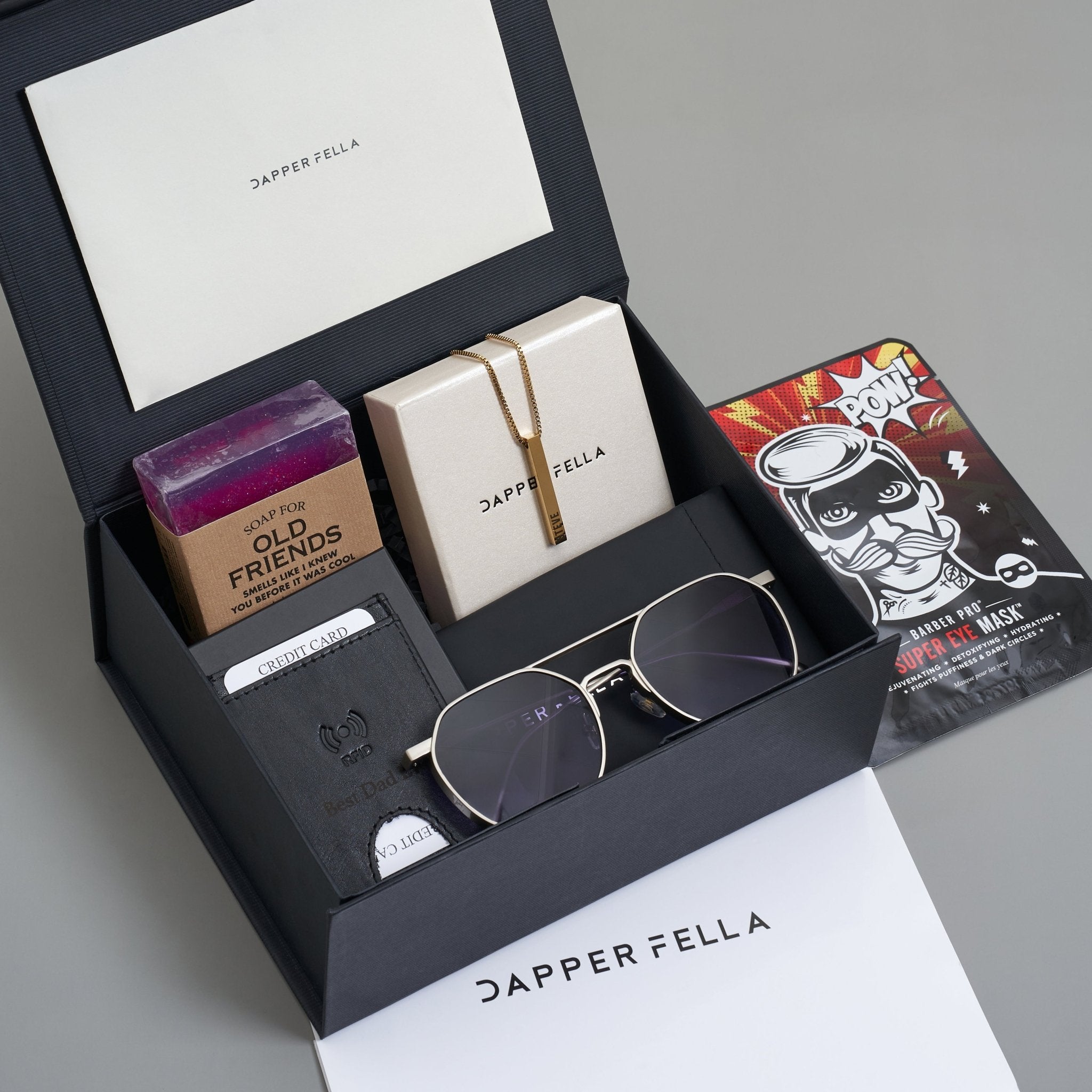 Best Man Box 08 (Soap/Wallet/Necklace/Sunglasses) - Dapperfella