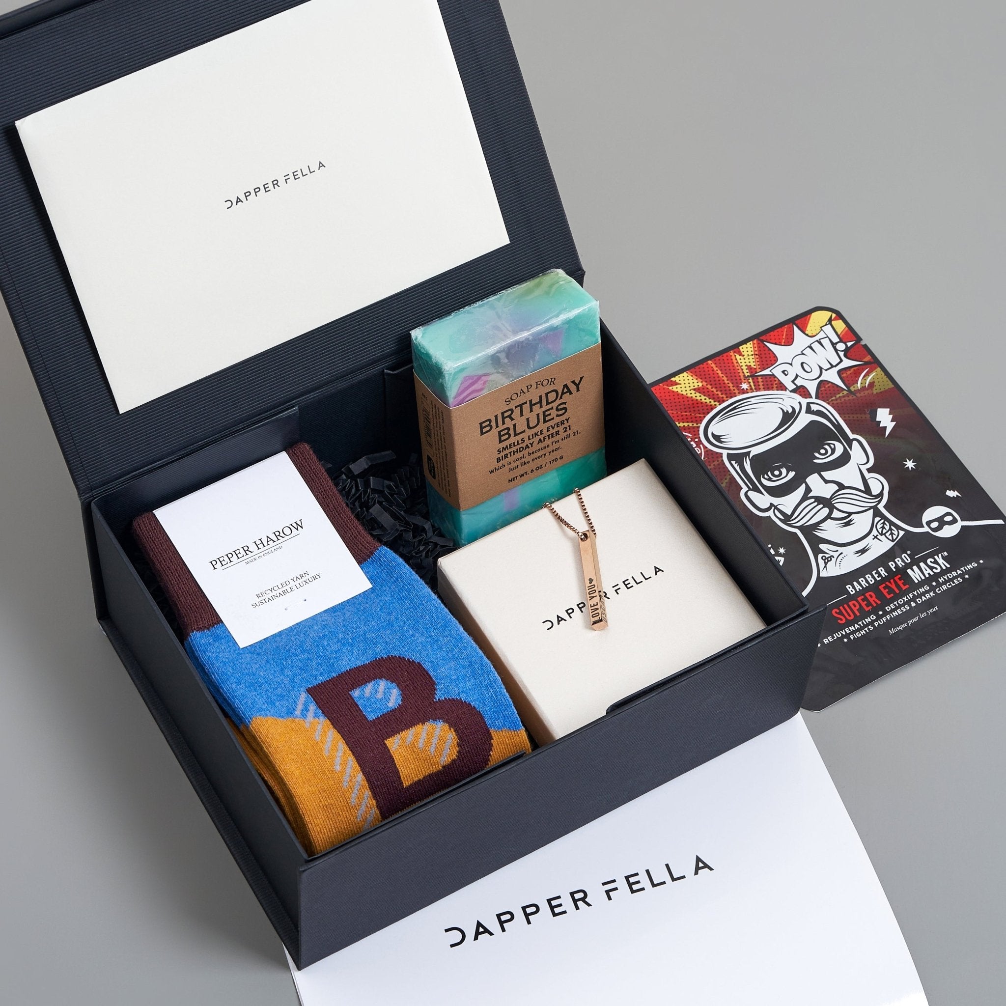 Birthday Box 01 (Soap/Socks/Necklace) - Dapperfella