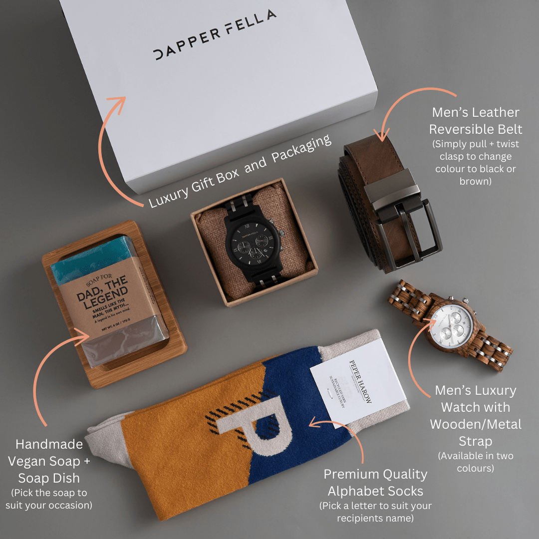 Birthday Box 04 (Soap/Socks/Watch/Belt) - Dapperfella