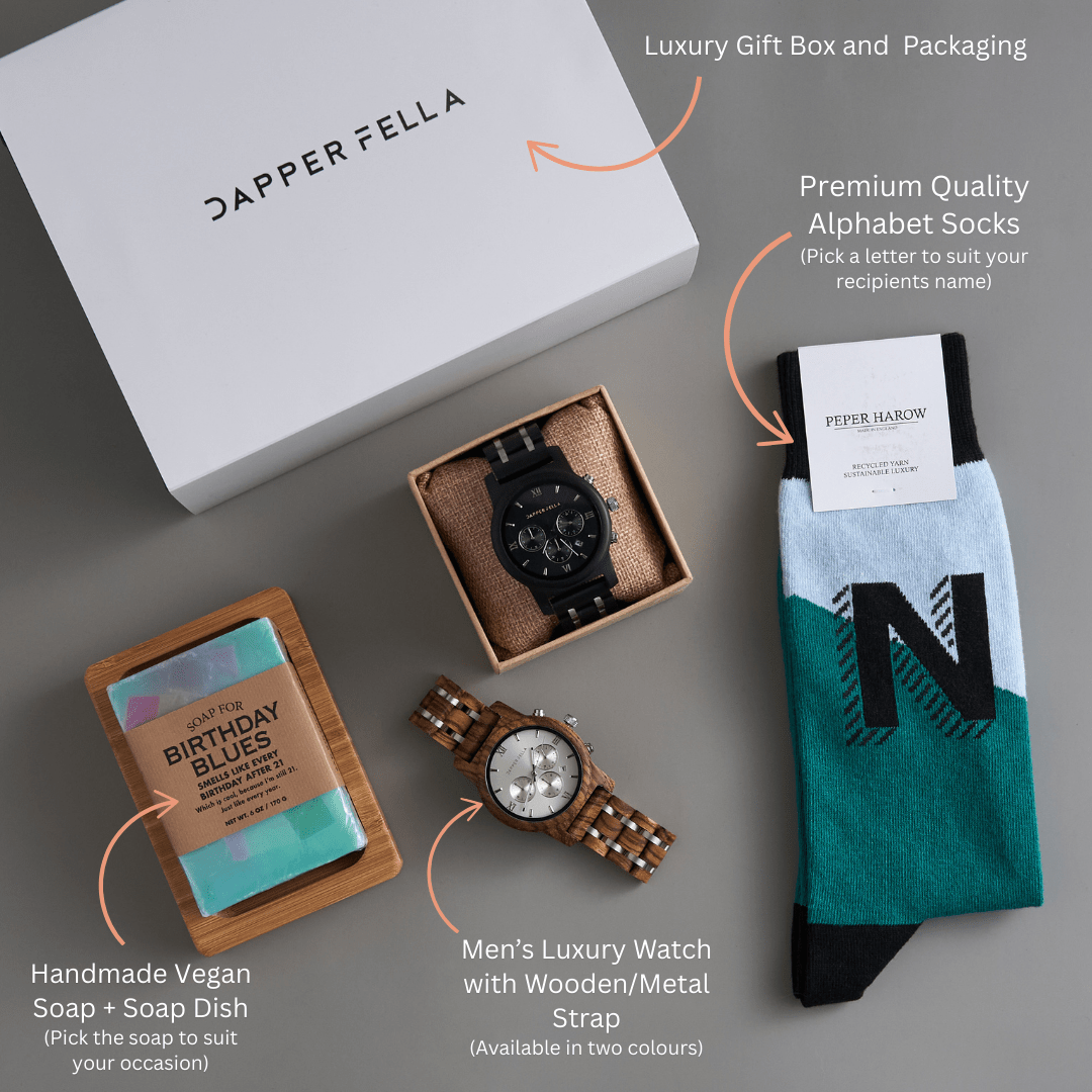 Birthday Box 05 (Soap/Socks/Watch) - Dapperfella