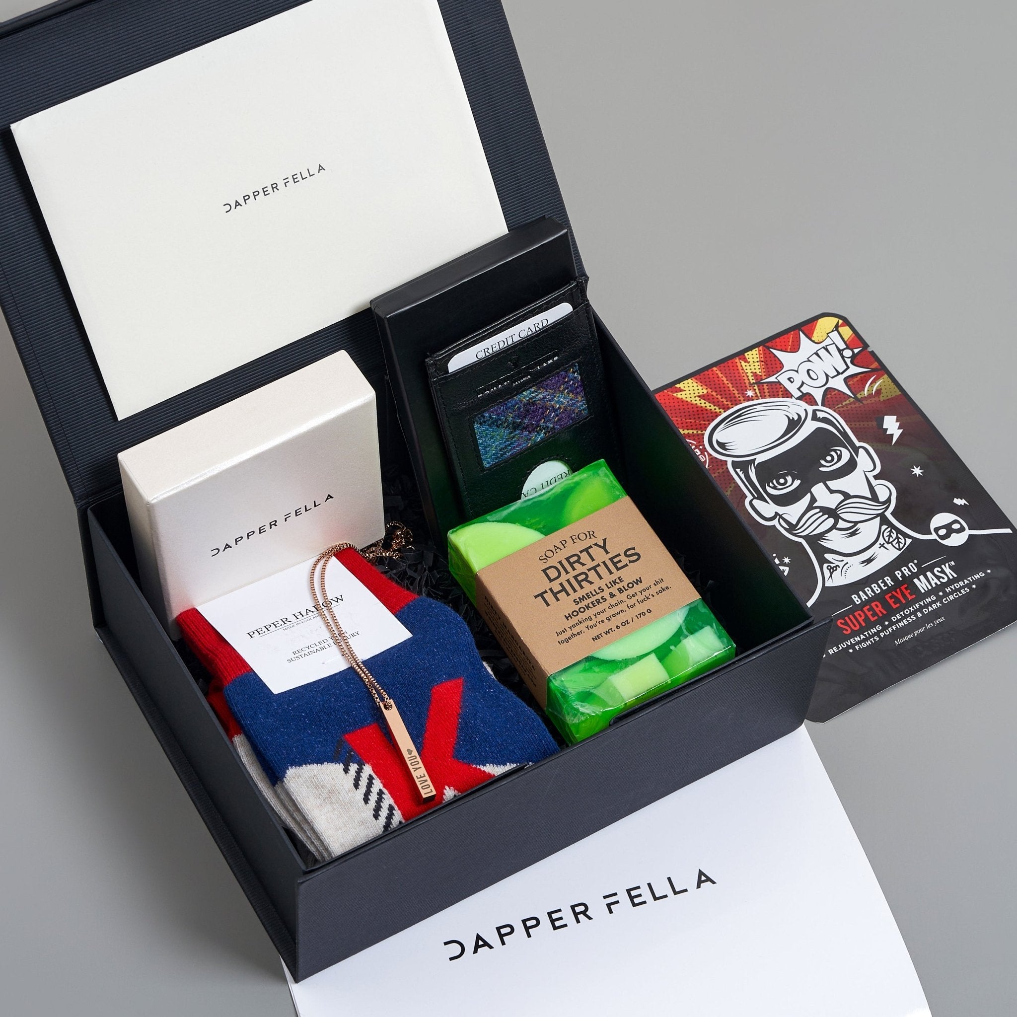 Birthday Box 06 (Soap/Socks/Wallet/Necklace) - Dapperfella