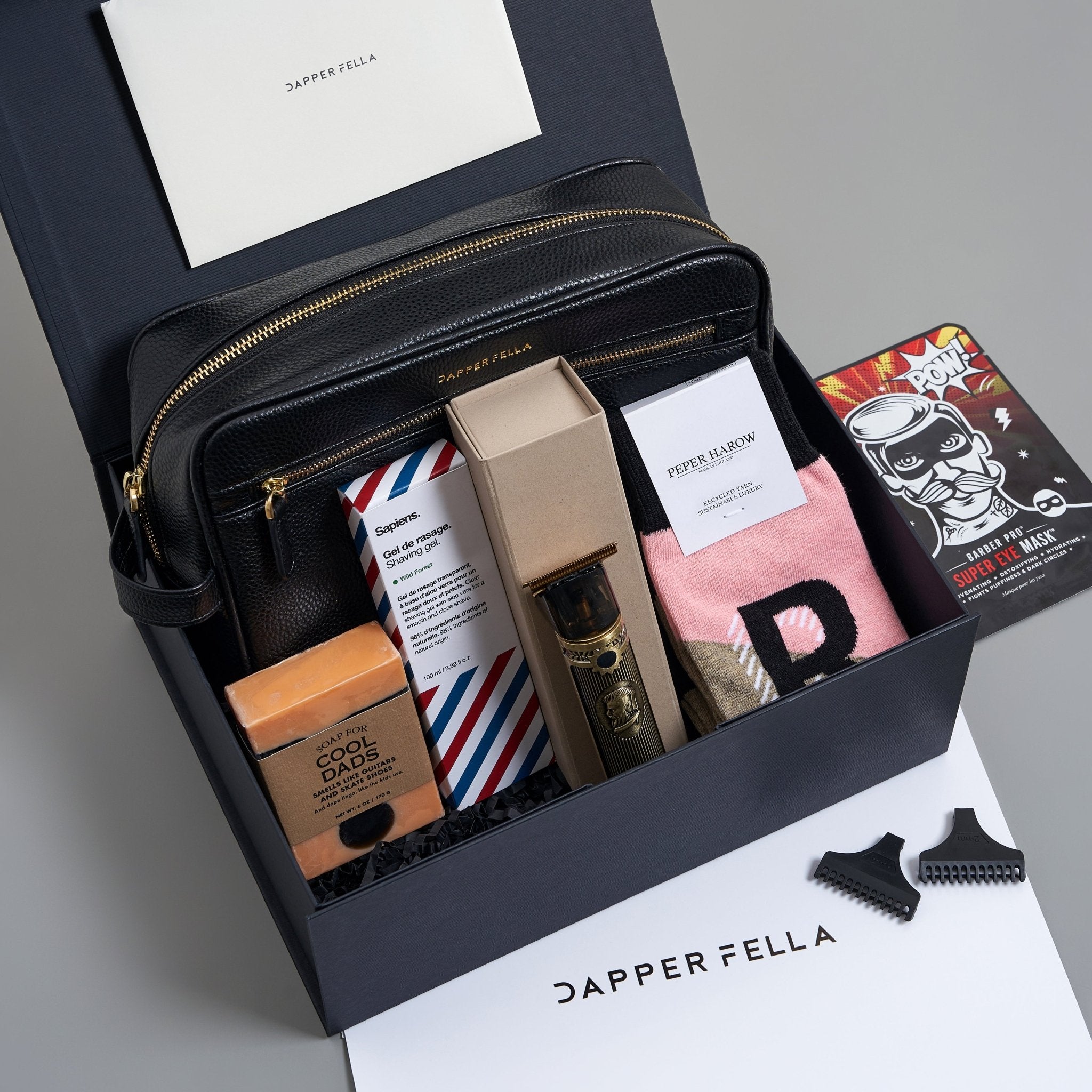 Fathers Day/Dad Box 10 (DoppKit/Soap/Socks/Trimmer/Shaving Gel) - Dapperfella