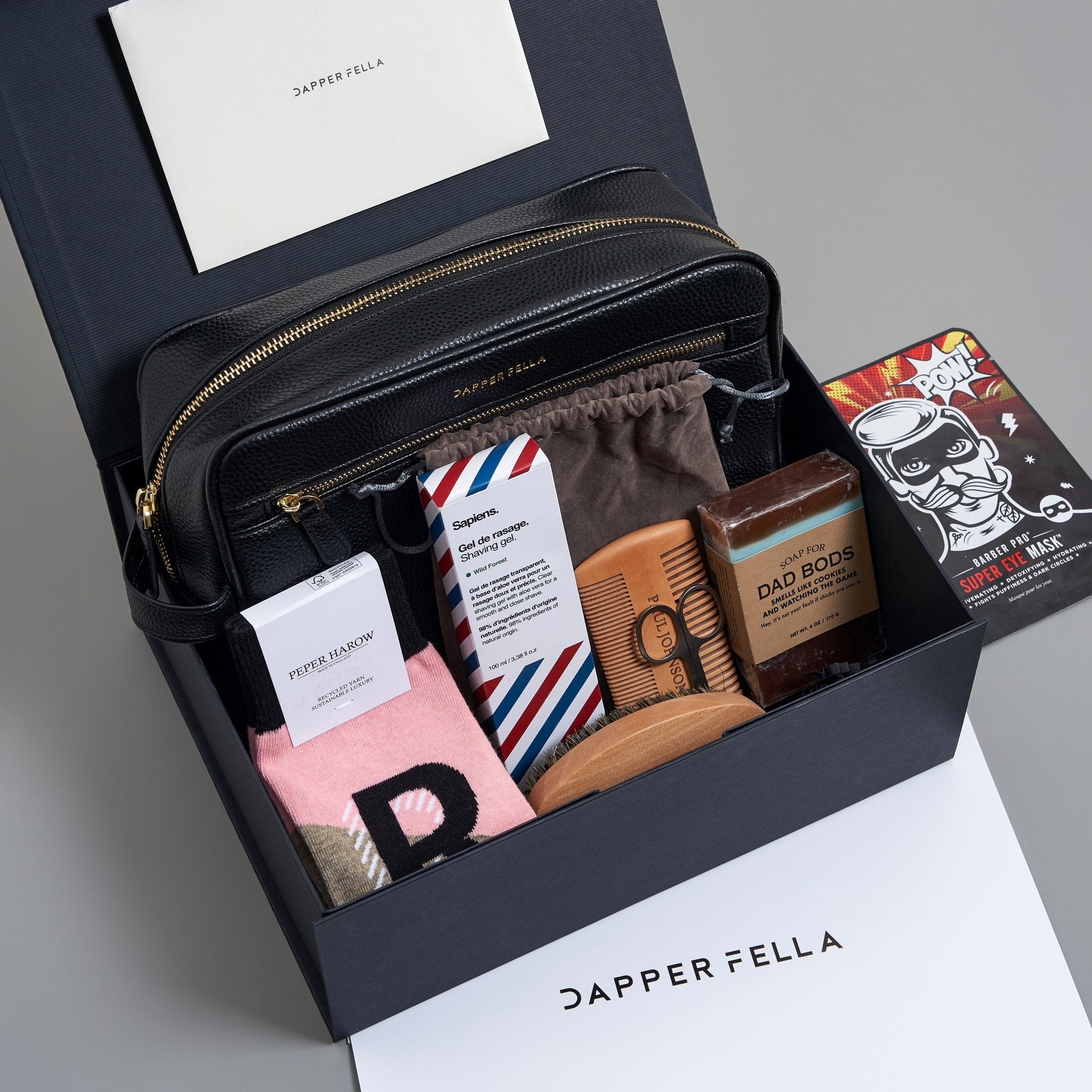 Fathers Day/Dad Box 11 (DoppKit/Soap/Socks/Beard Kit/Shaving Gel) - Dapperfella