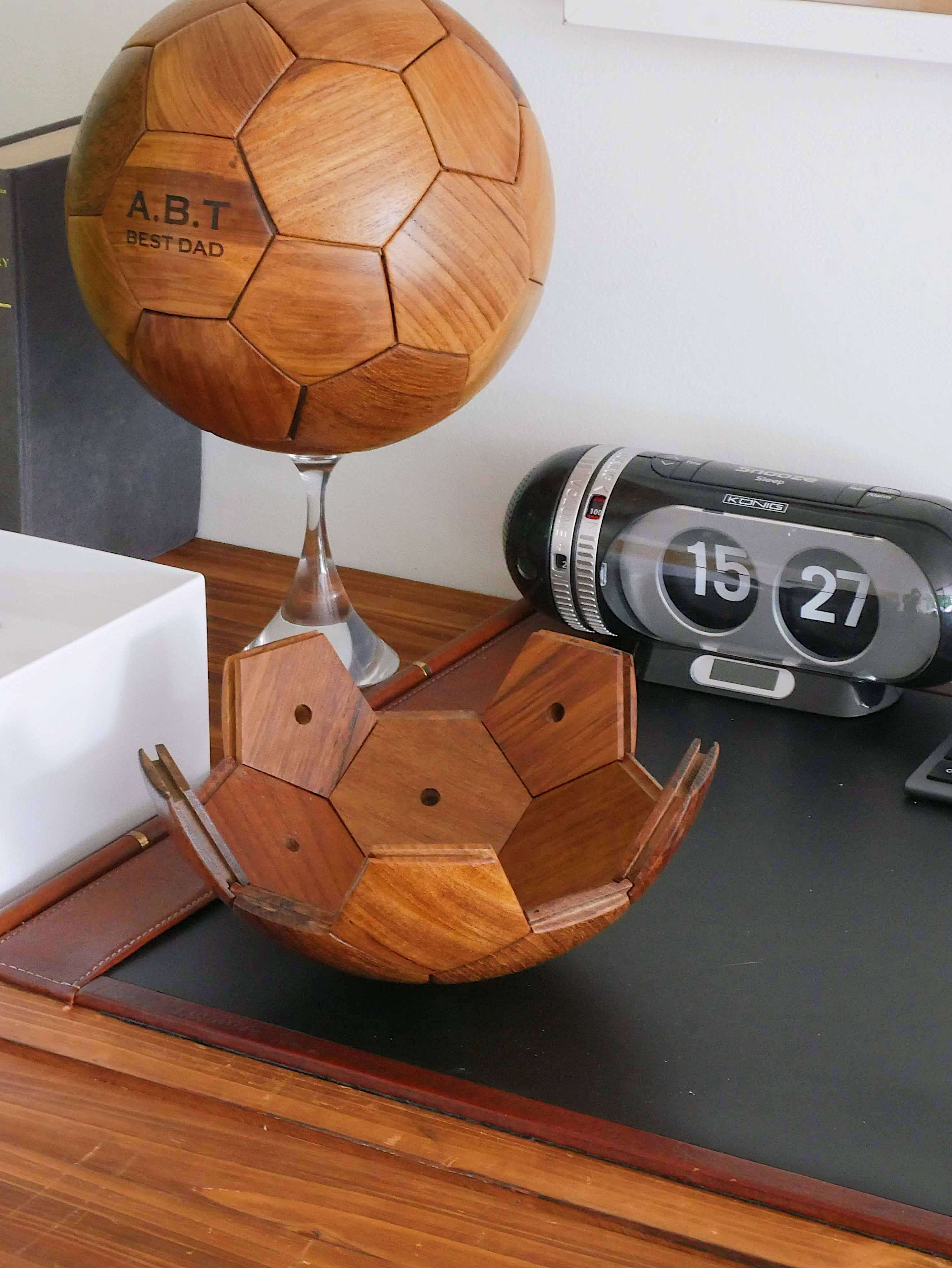 Wooden Football 3D Puzzle - Free Personalisaiton
