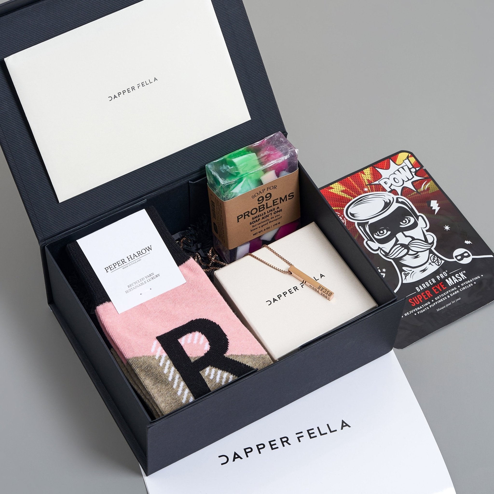 Get Well/Sympathy Box 01 (Soap/Socks/Necklace) - Dapperfella