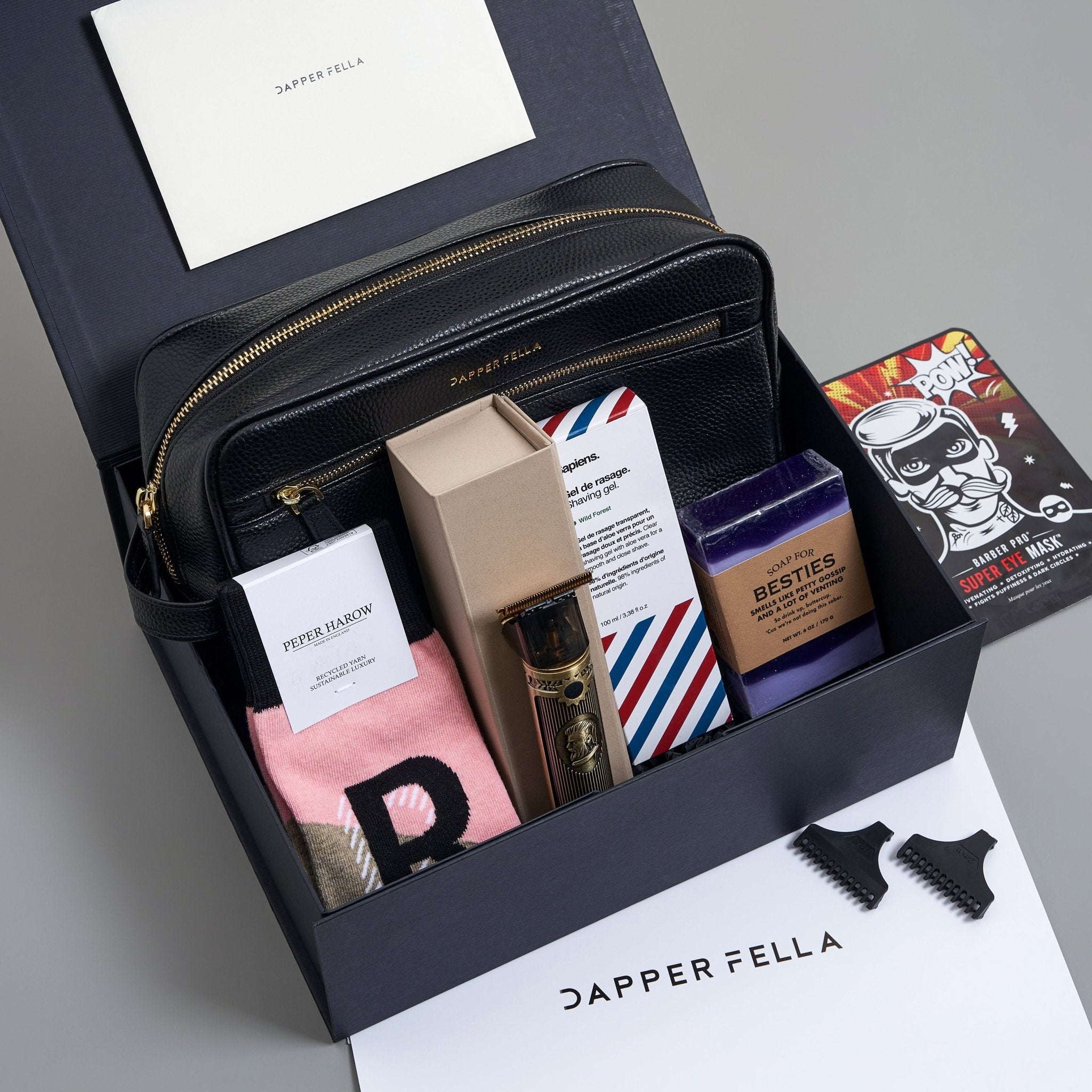 Get Well/Sympathy Box 05 (DoppKit/Soap/Socks/Trimmer/Shaving Gel) - Dapperfella