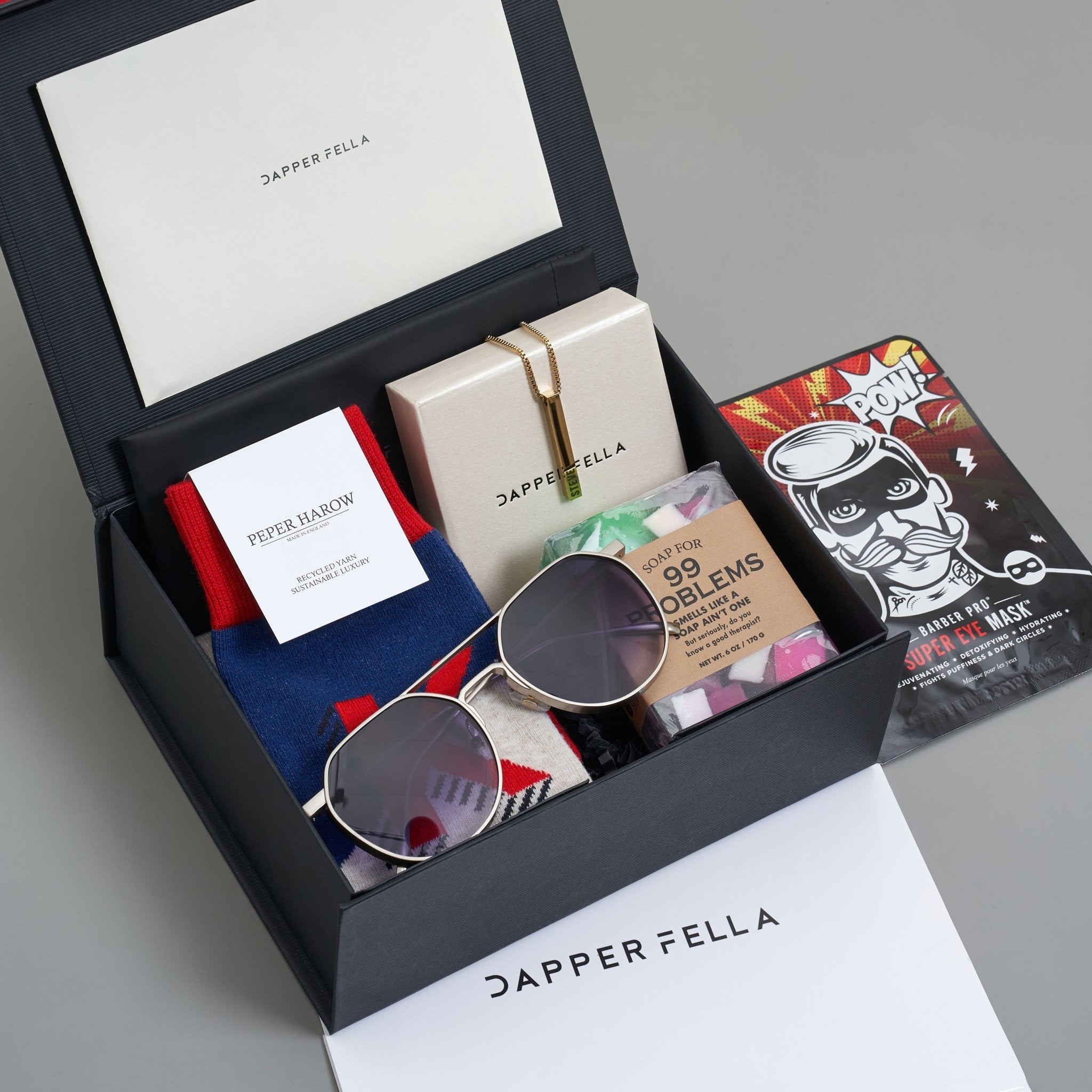 Thank You Box 04 (Soap/Socks/Necklace/Sunglasses) - Dapperfella